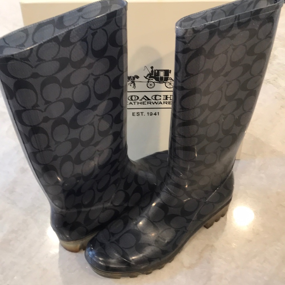 EUC Coach Rain Boots